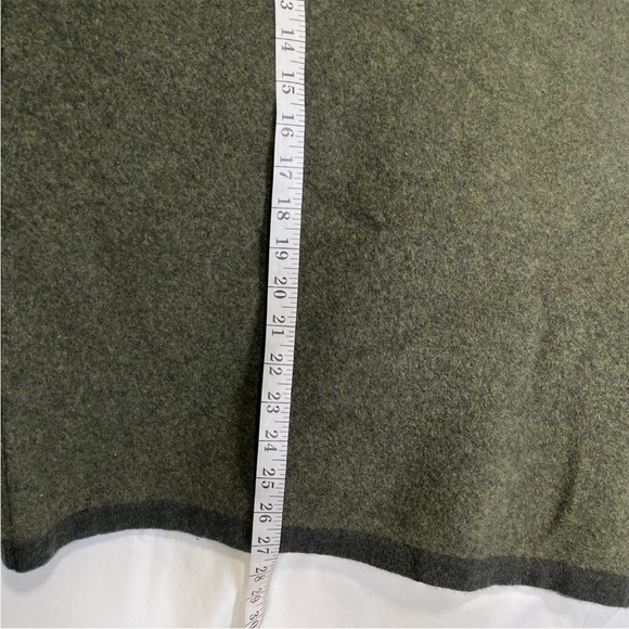 Lochaven of Scotland Sweater Mens M Moss Green 1/4 Zip 100% Wool Hunting Lodge - Picture 10 of 11